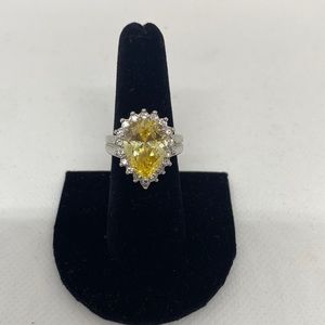 Canary cocktail ring